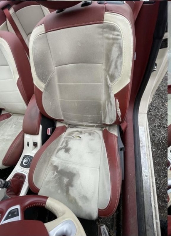 Avant : Siège passager cuir : taches sur l’assise